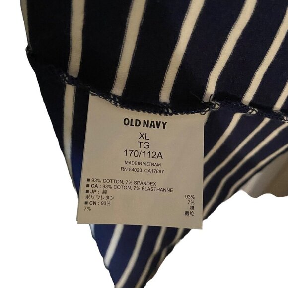 Old Navy WOMENS BLACK/WHITE STRIPED Casual Dress‎ Size XL Knit Bodycon Casual - Picture 7 of 7